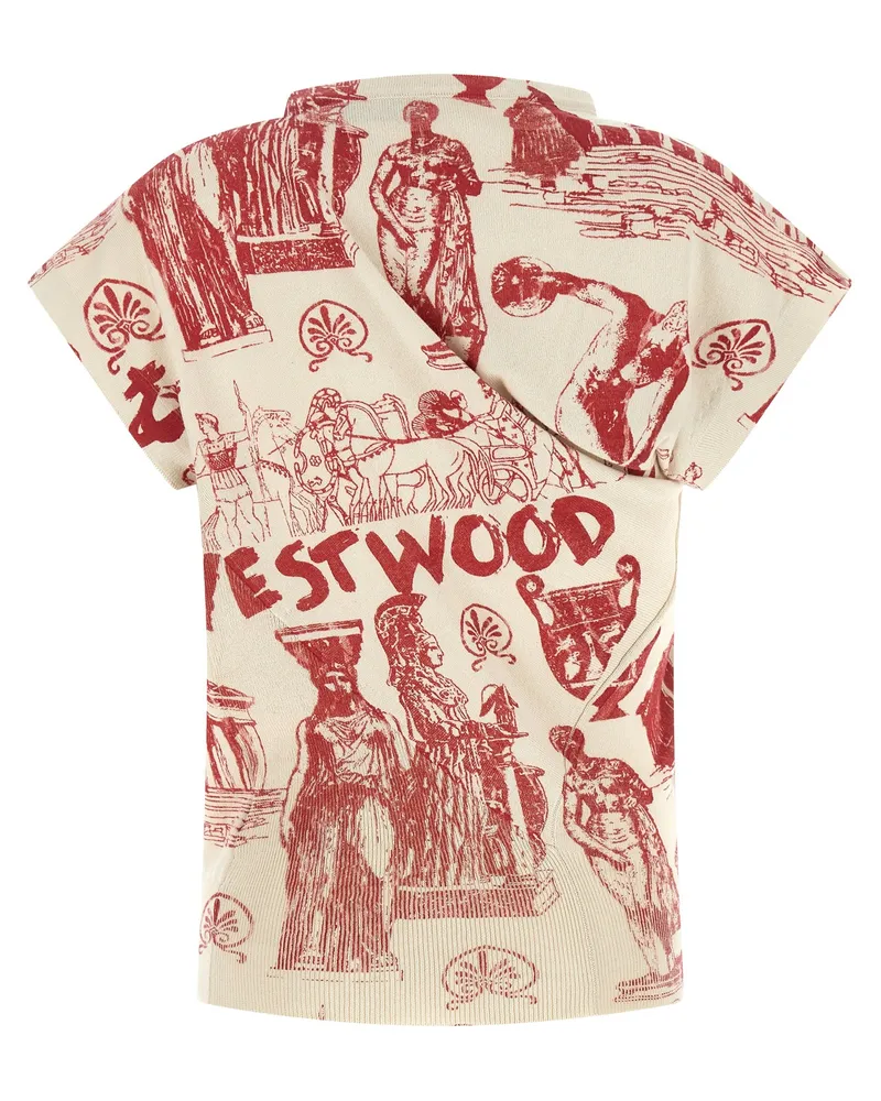 Vivienne Westwood Women's Multicolor Cotton T-Shirt Red