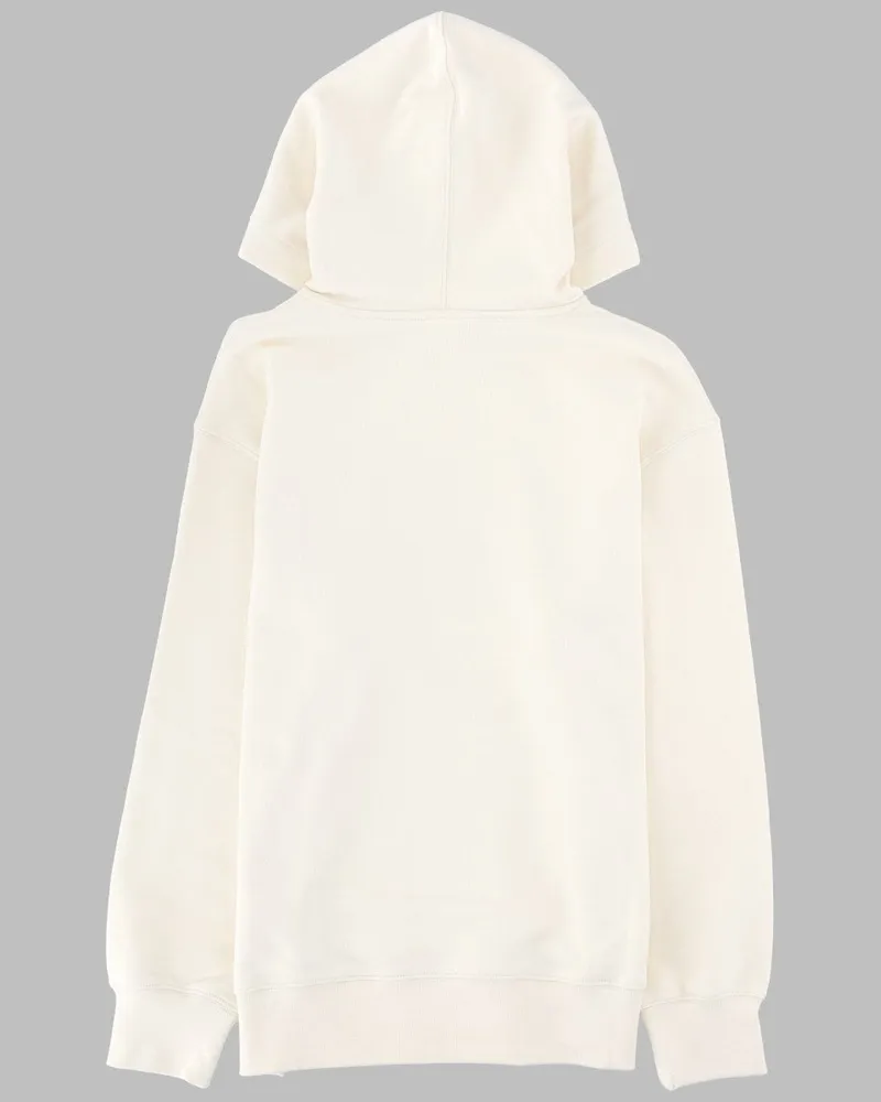 Palm Angels Bear Angel Embroidered Hoodie — White White