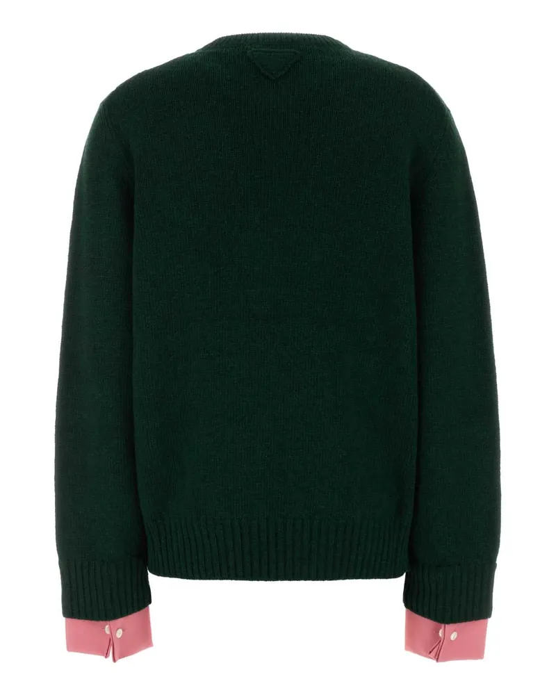 Prada Neck Sweater — Green Green