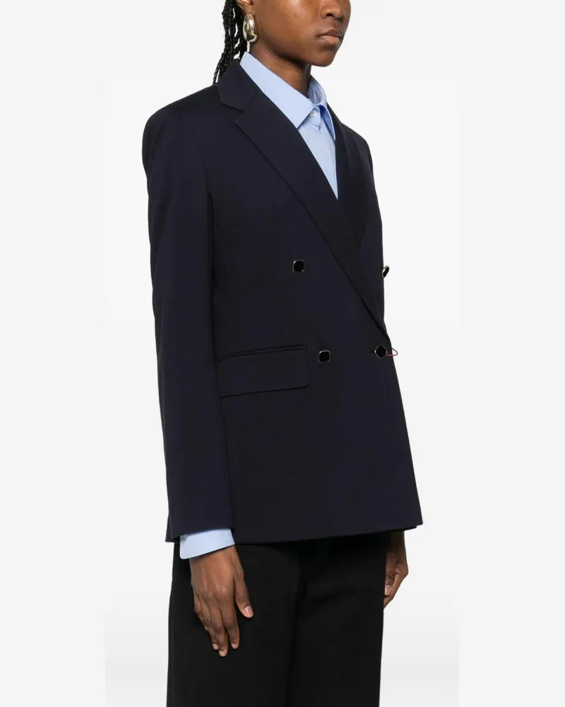 Max Mara Women's Blazer Riviera Blue Viscose Jacket Navy