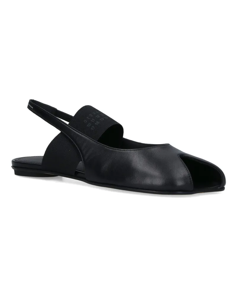 Maison Margiela Women's Flat Shoes Black Upper: Ovine Leather Black