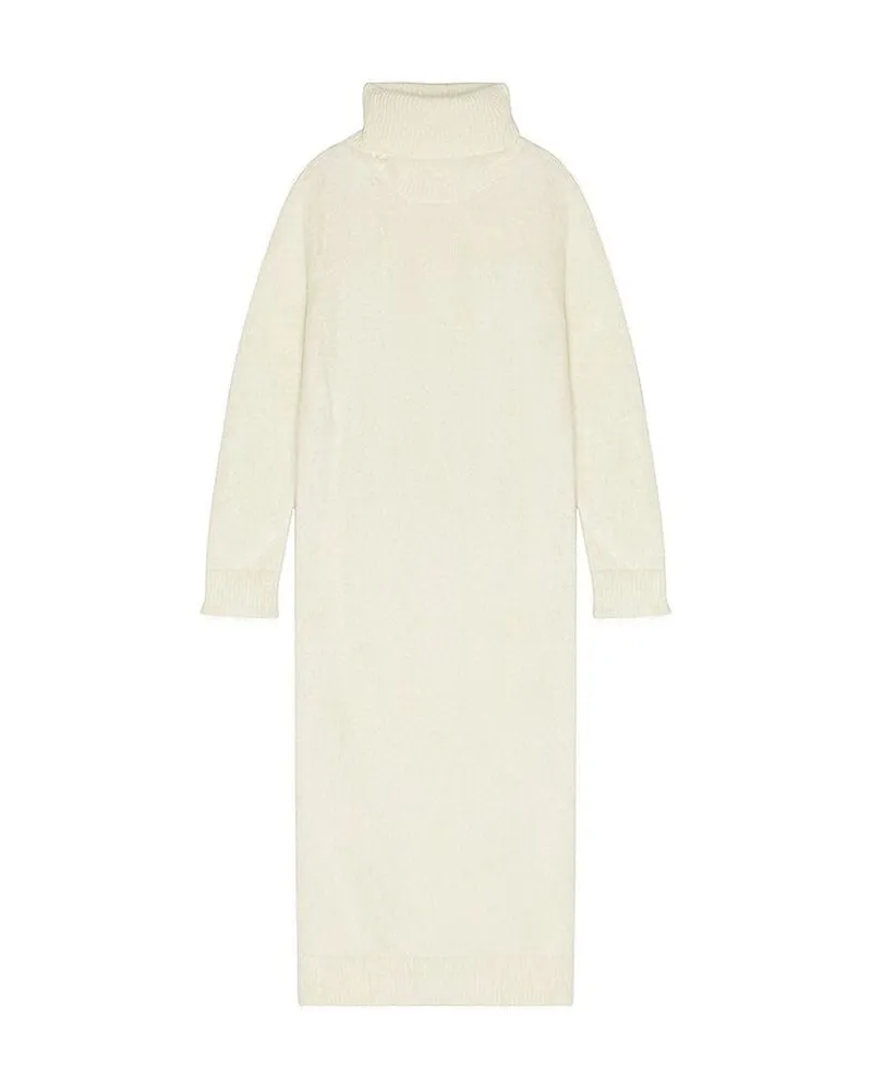 Saint Laurent Men White Mohair Sweatshirt Clothing White