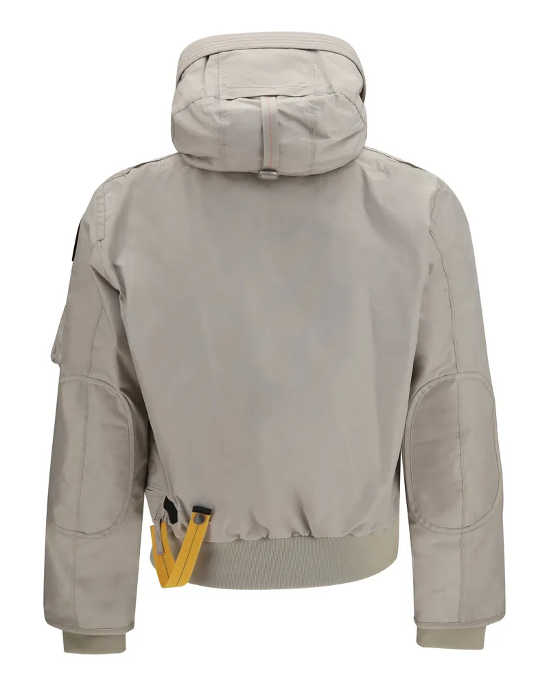Parajumpers Men's Bomber Gobi With Hood Rope Polyamide Down Jackets Coat Beige