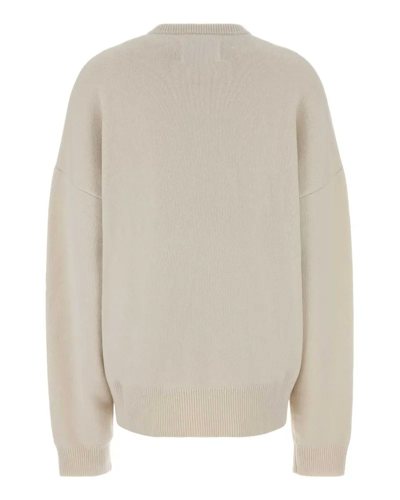 extreme cashmere Women's Ivory Stretch Cashmere Blend Nâ°496 Oversize Sweater Bone Maglieria Beige