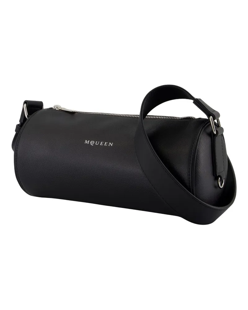 Alexander McQueen Men's Mcqueen Roller Small Crossbody - Alexander Canvas Black Bags Crossbodies Black