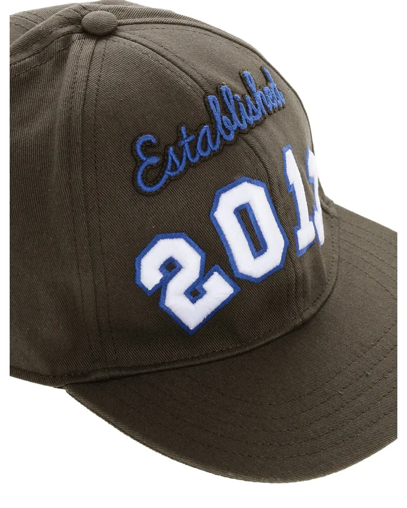 OFF-WHITE Men's Boxy Logo Baseball Cap Brown Accessories > Beanies & Hats Brown