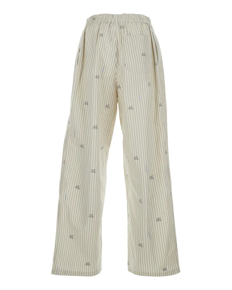 Jacquemus Men's Trousers Beige Cotton Beige