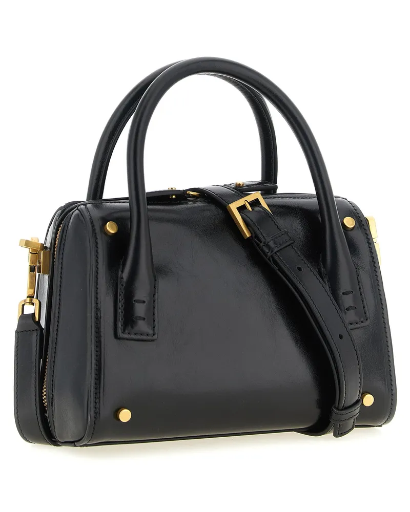 Versace Women's Black Calfskin Handbag Bag Black