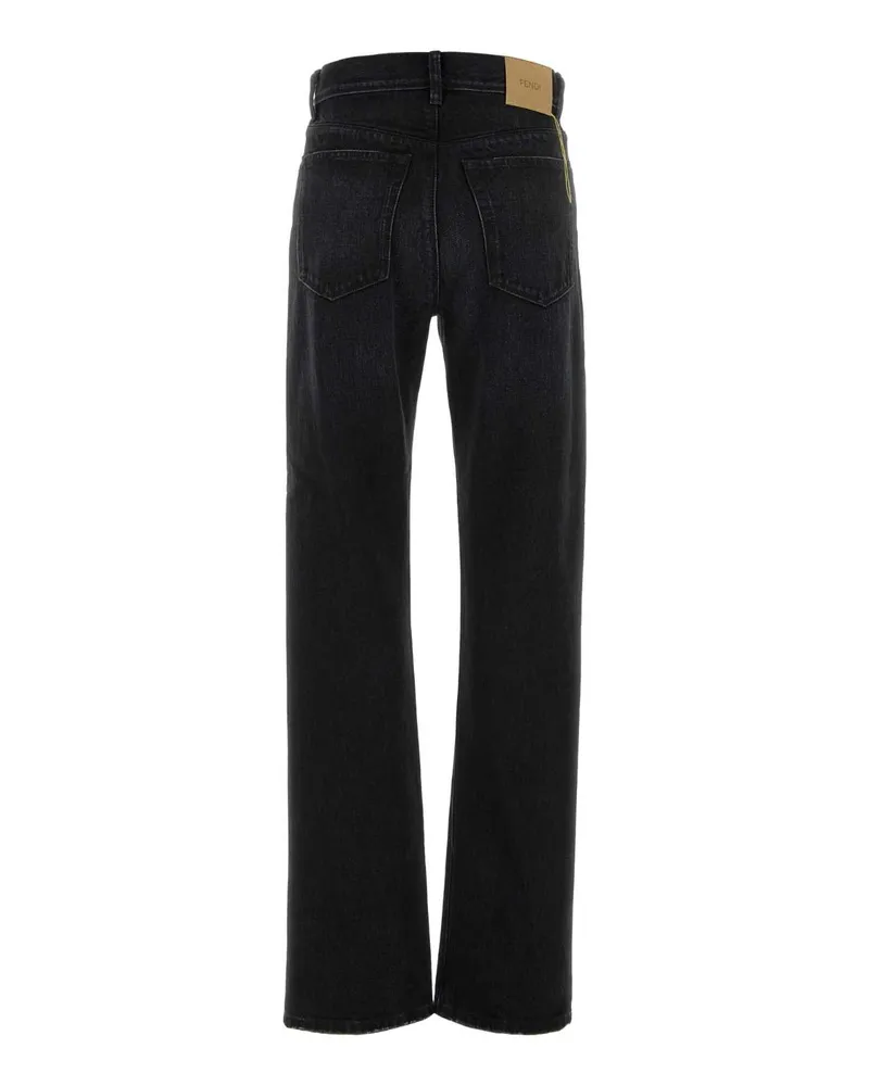 Fendi Men's Black Denim Jeans Nero Exterior: Cotton Black