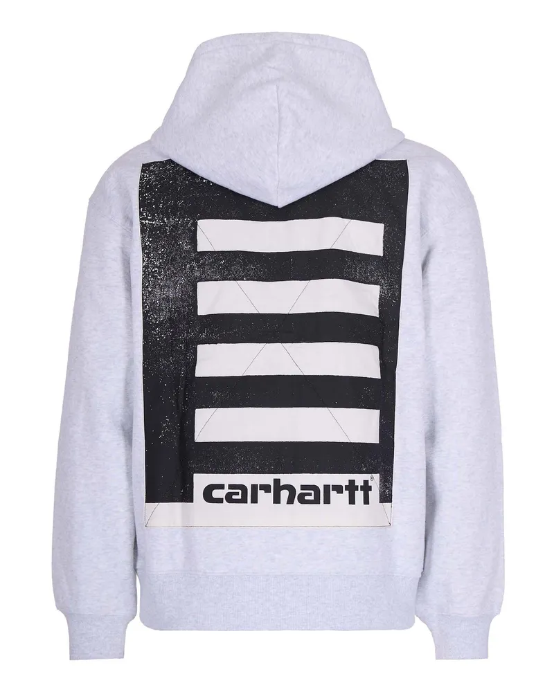 Carhartt WIP Men's Sweatshirt Archive Lines Ash Heather Cotton Sweatshirts Sweater Gray