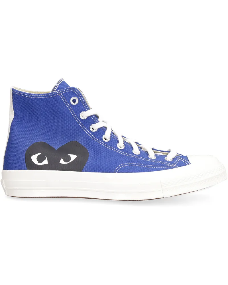 Comme des Garçons Men's Chuck 70 High-Top Sneakers Blue Upper: Cotton; Sole: Rubber Trainers Blue