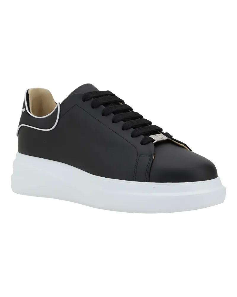 Philipp Plein Men's Leather Sneakers Black Black