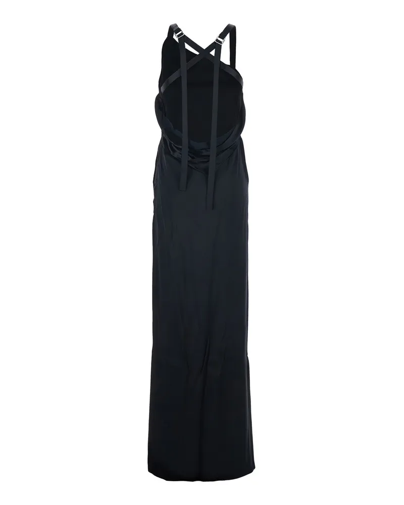 ATTICO Women's Long Sleeveless Dress Black Viscose Black