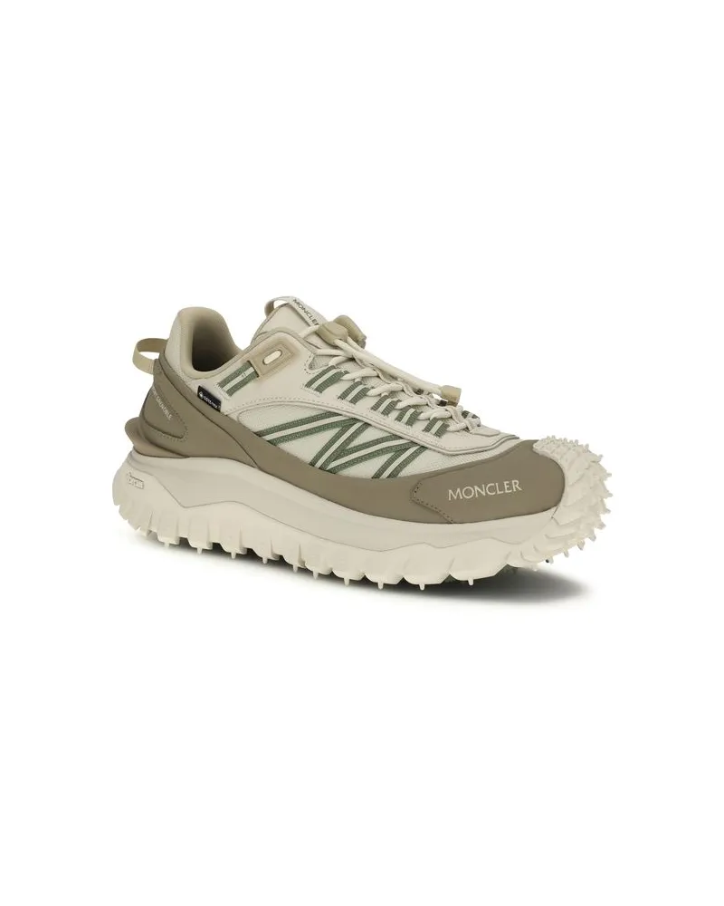 Moncler Men's Beige Polyamide Athletic Sneakers Beige