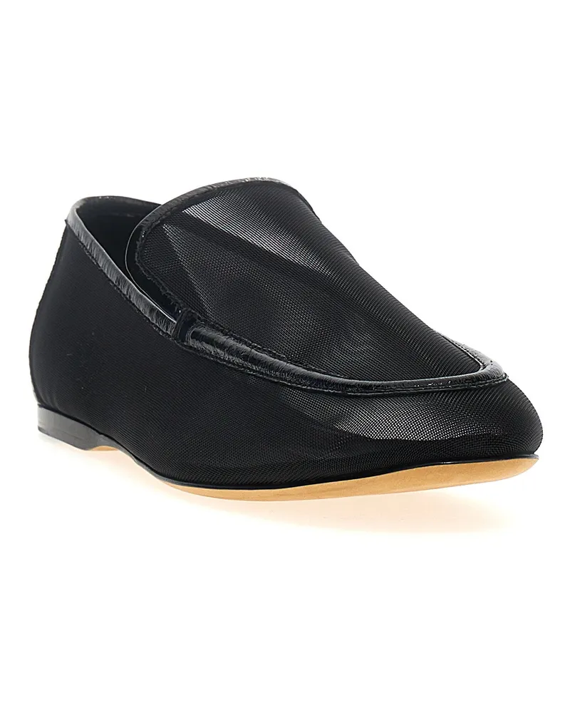 KHAITE Women's Black Polyamide Slip-On Loafers Black