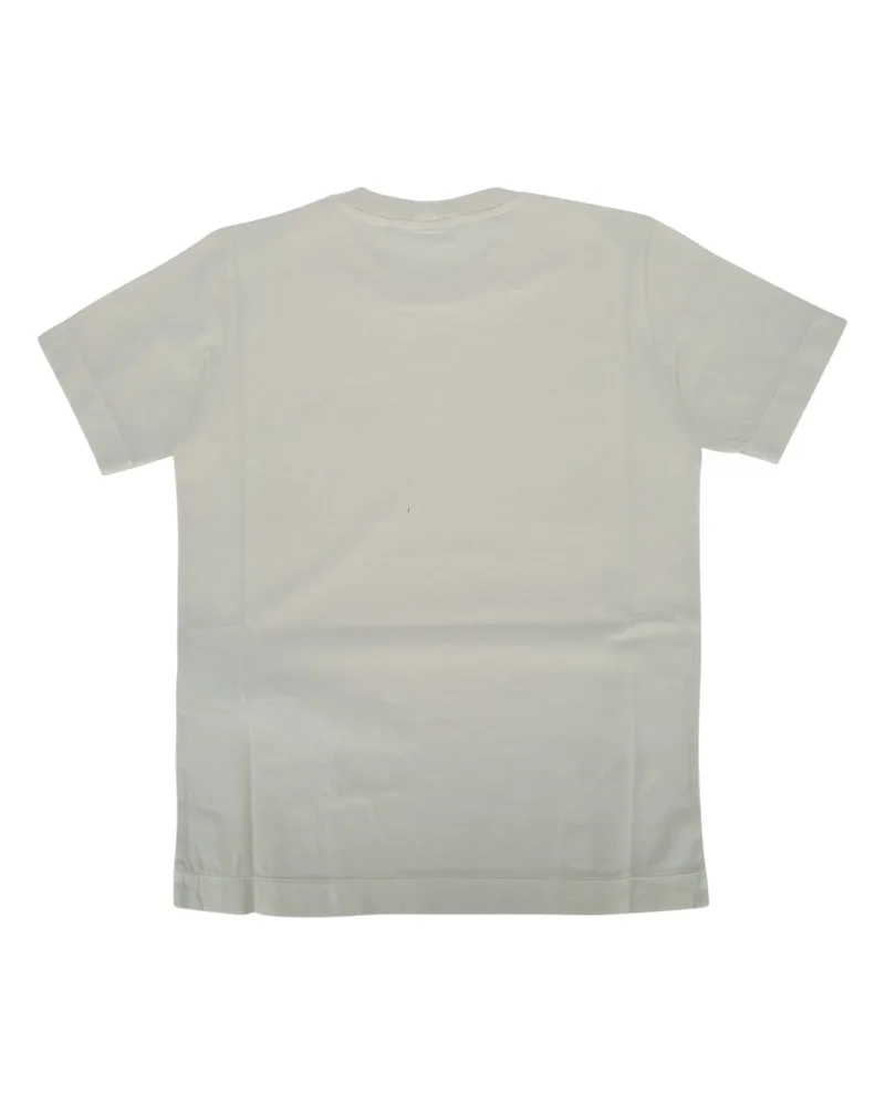 Stone Island Cotton Logo-Patch T-Shirt — Beige Beige