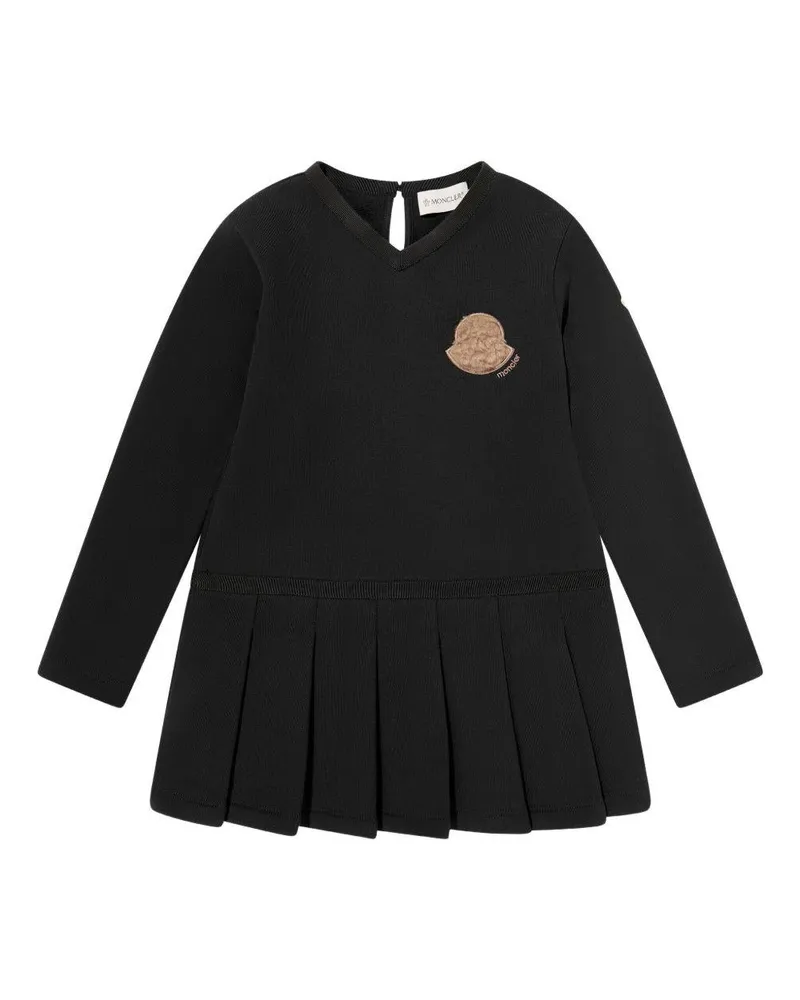 Moncler Girls' Enfant Dress Black Cotton Black