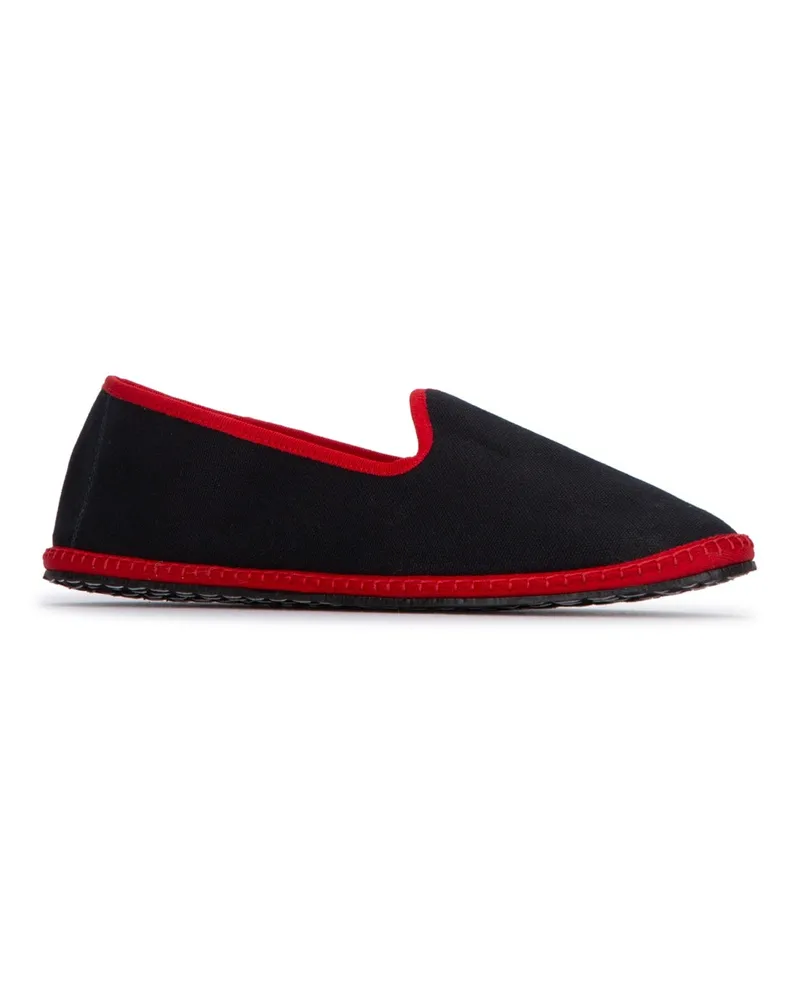 VIBI VENEZIA Men's Mocassini Blackred Loafers Black