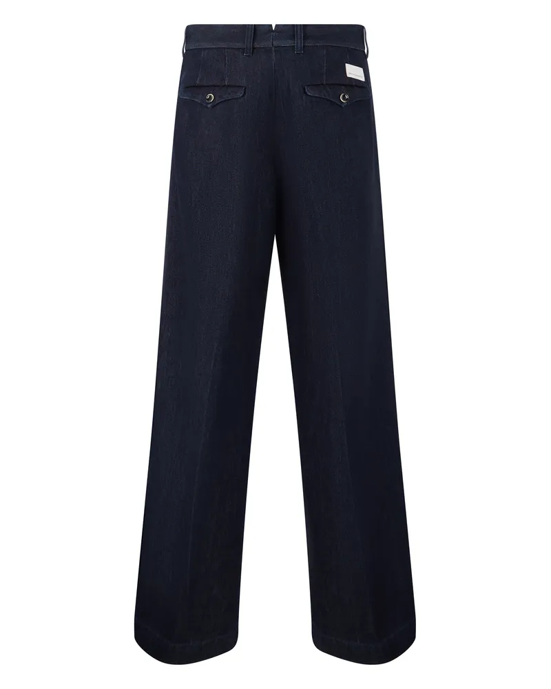 nine:inthe:morning Wide-Leg Denim Jeans — Blue 