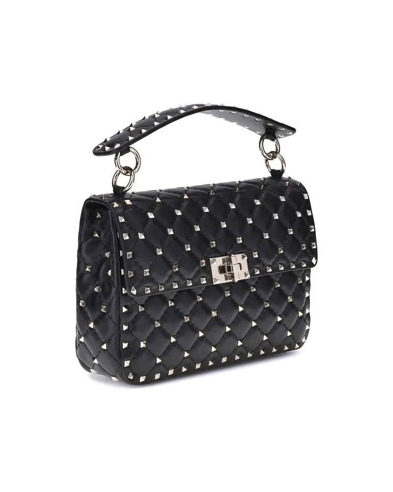 Valentino Garavani Women's Black Lamb Ovis Aries Shoulder Bag Black