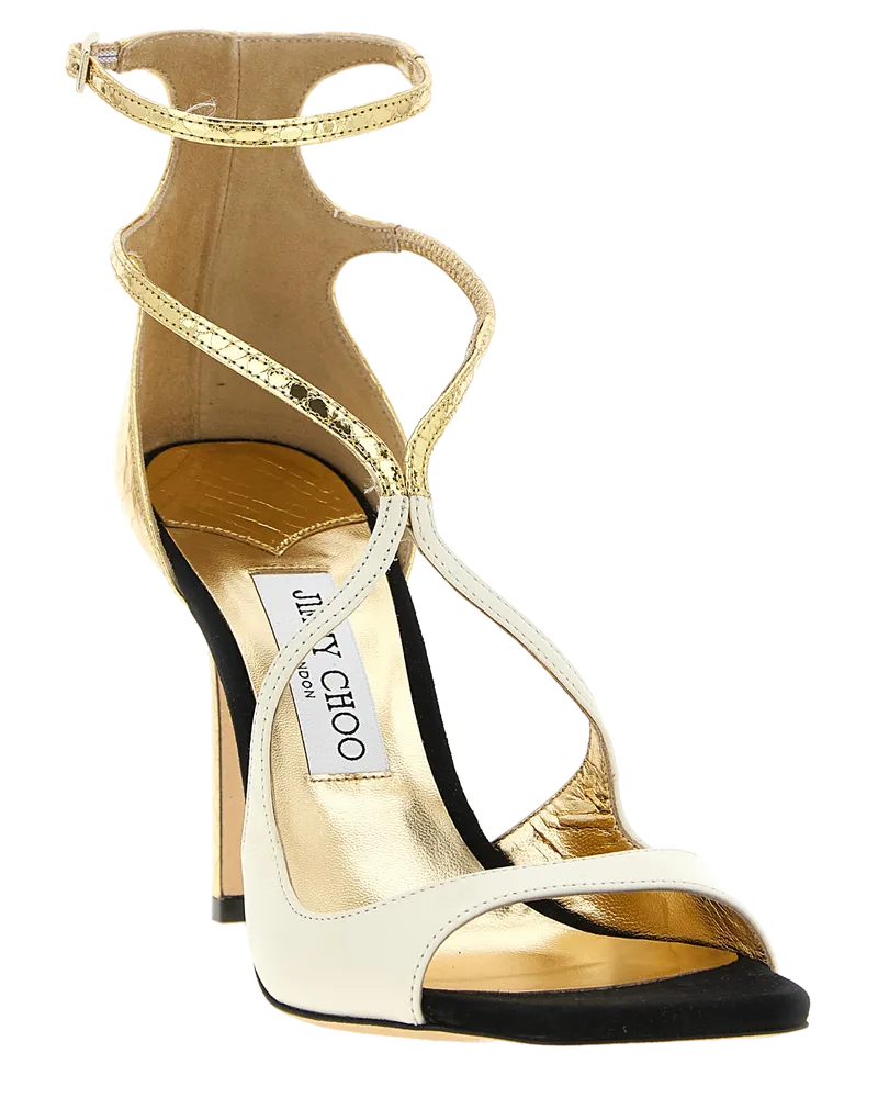 Jimmy Choo Women's Multicolor Leather Stiletto Heel Sandals Multicolor
