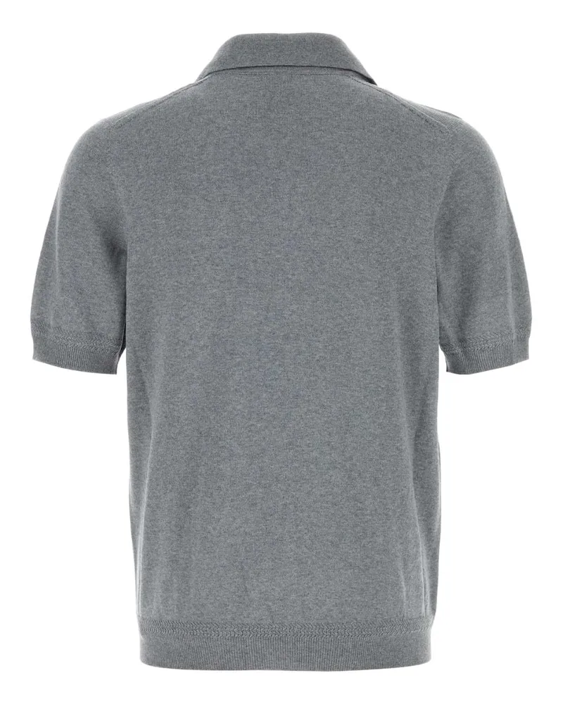 Alexander McQueen Men's Wool Polo Gray Gray