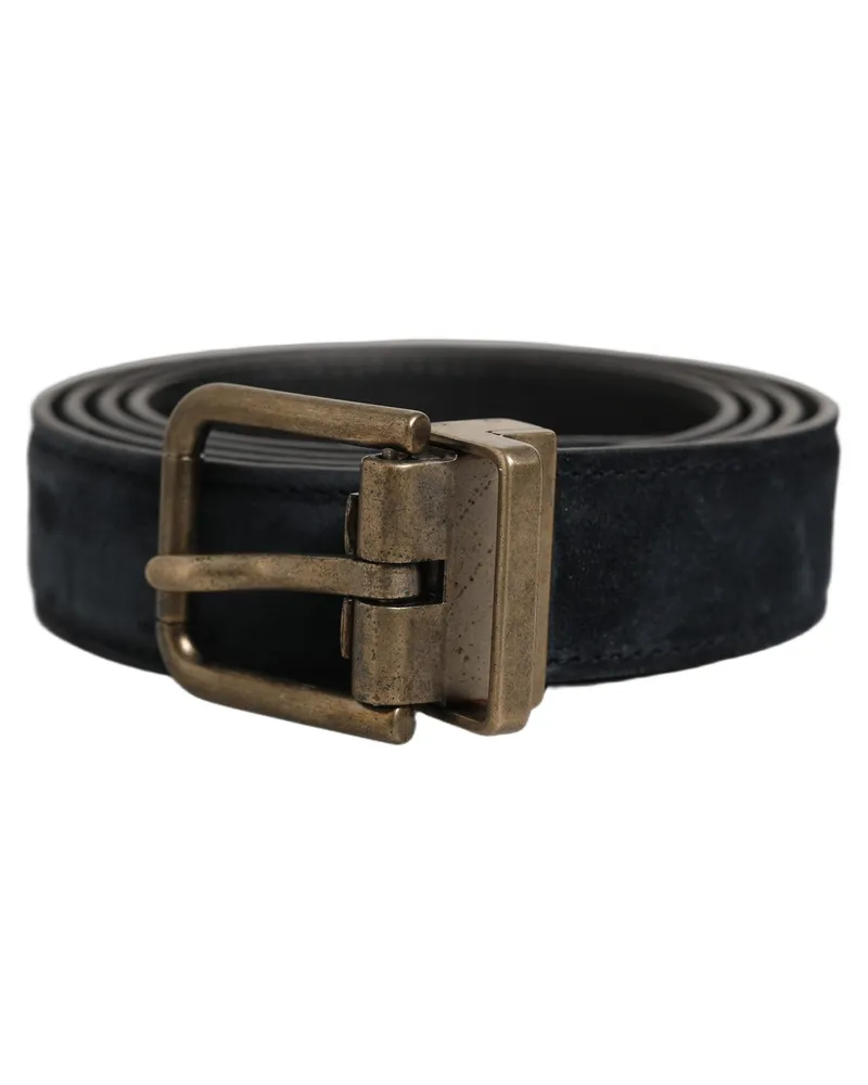 Dolce & Gabbana Calf Leather Belt — Black Black