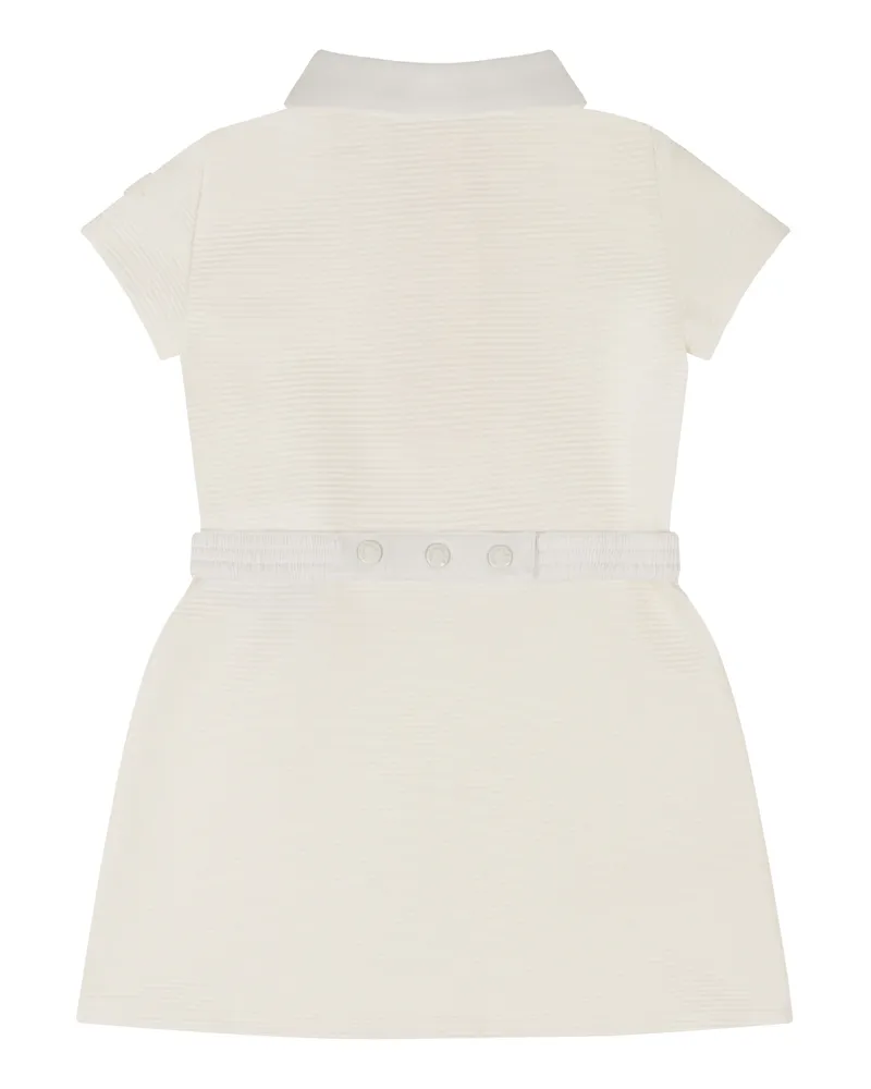 Moncler Girls' Mini Dress White Polyamide White