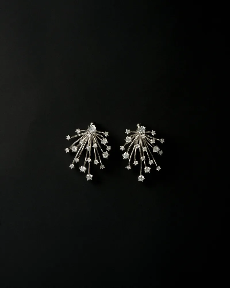PANCONESI Women's Boucles Doreilles Kismet En Laiton Argenté Silver Jewelry Bijoux Silver