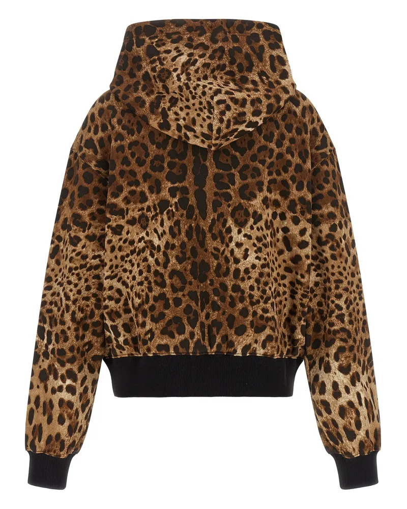 Dolce & Gabbana Women's Brown Cotton Hoodie Clothing Brown