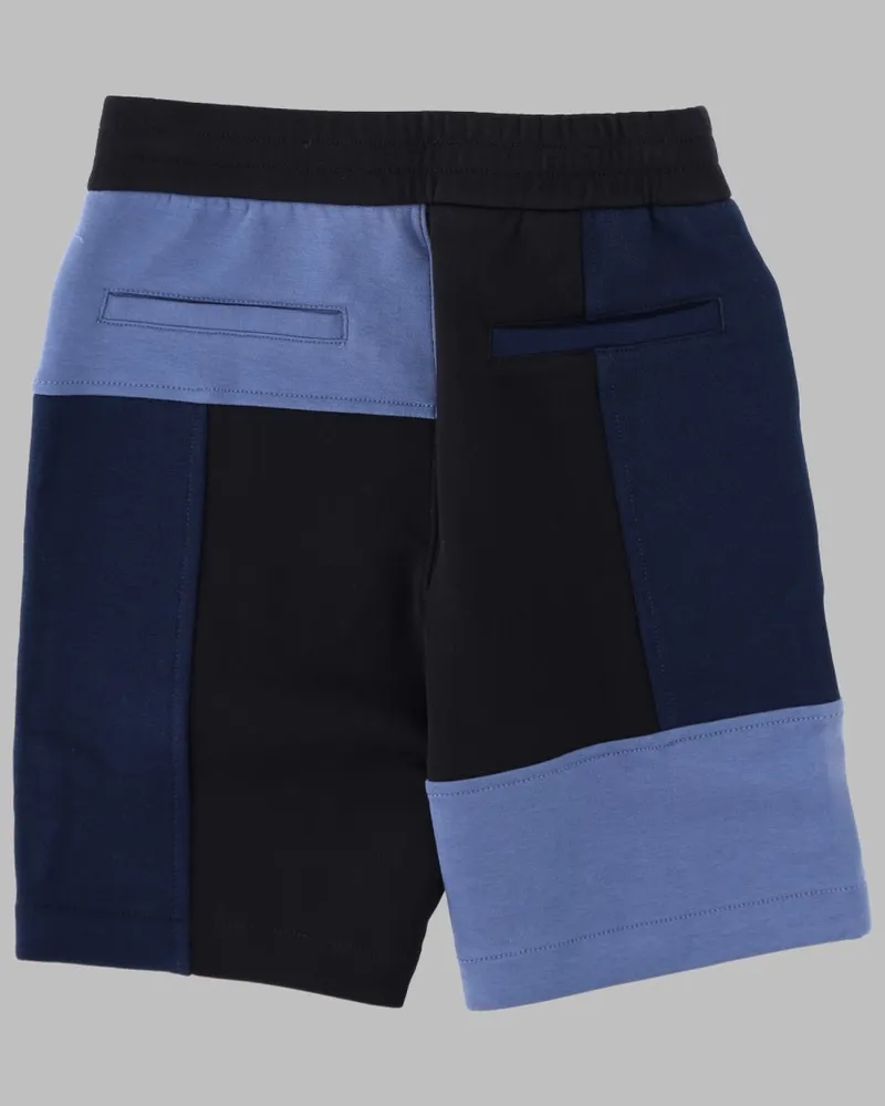Emporio Armani Cotton-Blend Shorts — Blue Blue