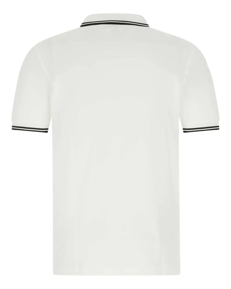 Fred Perry Twin Polo Shirt — White White