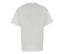 Women's White Cotton T-Shirt Whitemix Exterior