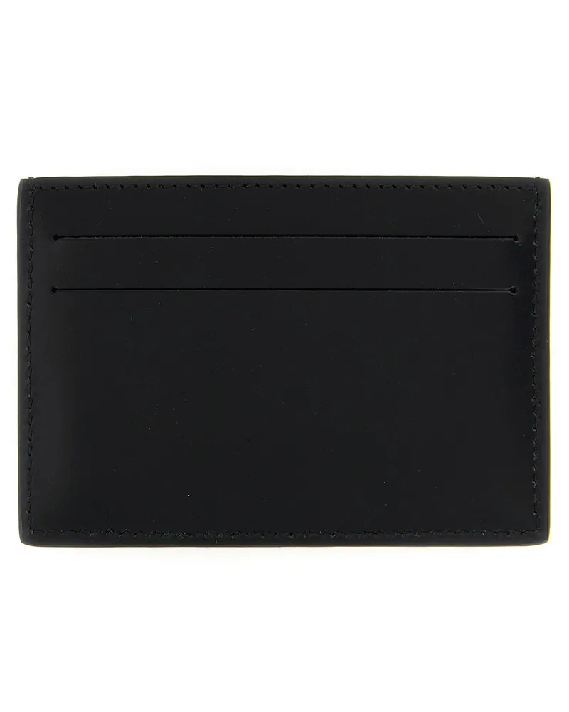 Fendi Men's Black Calfskin Cardholder Accessory Black