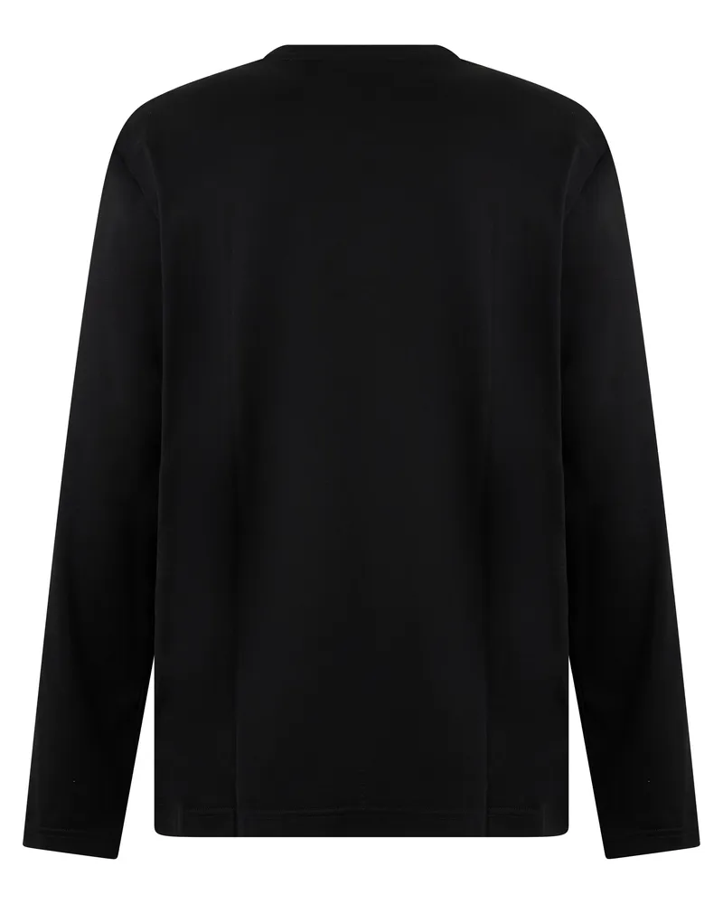 Dolce & Gabbana Logo-Embroidered Cotton T-Shirt — Black Black