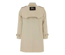 Double-Breasted Cotton Trench Coat — Beige