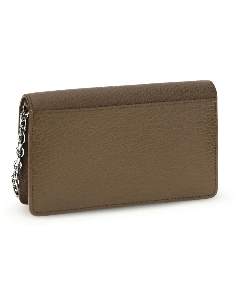 Maison Margiela Women's Wallet Grained Leather Green Calf & Purses Green