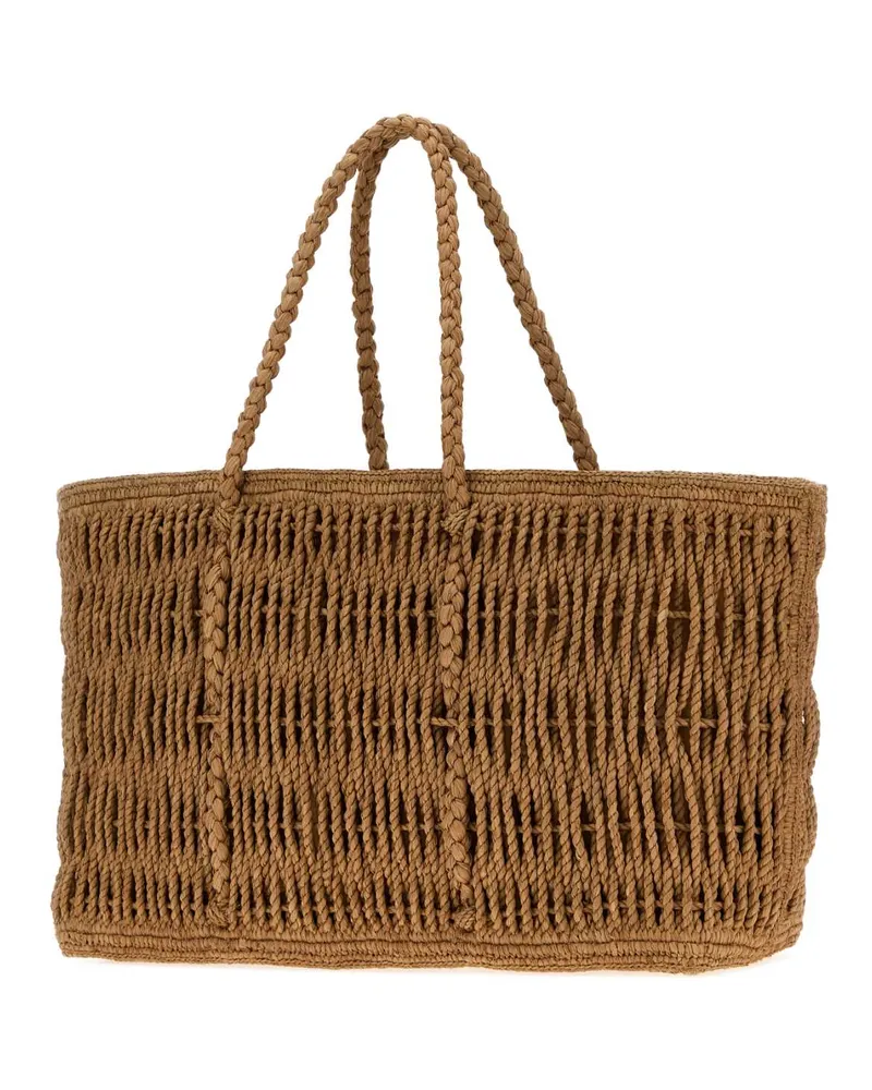 The Row Georgica Tote Bag — Beige Beige