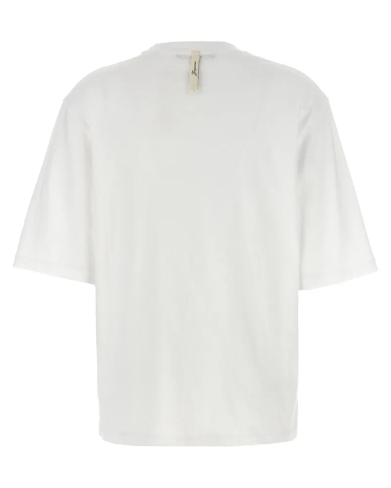 Jacquemus Logo-Print Cotton T-Shirt — White White