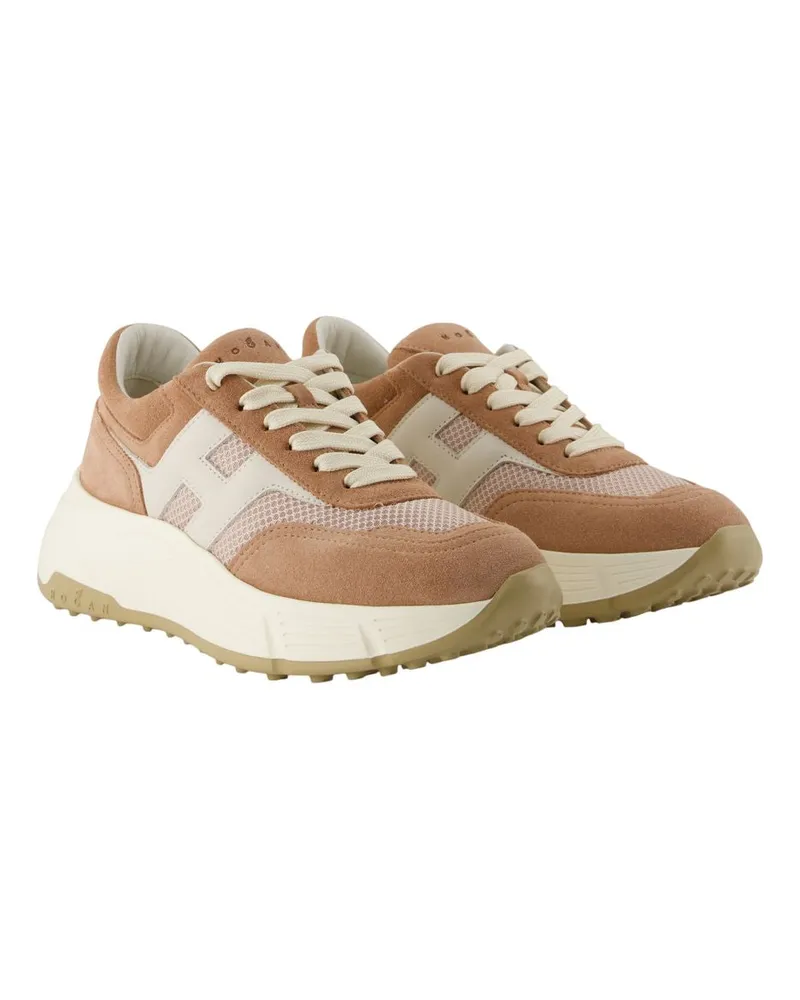 Hogan Women's H669 Sneaker Beige Calfskin Beige