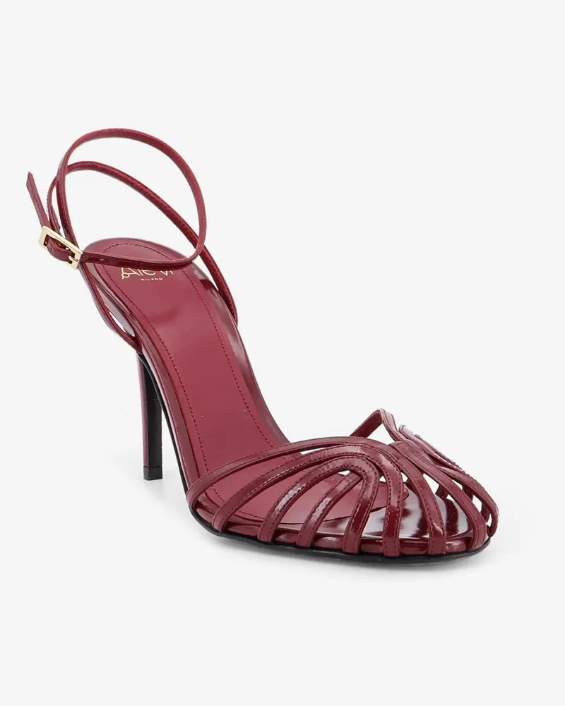 Alevì Women's Sandals Blake 95 Patent Leather Red Red