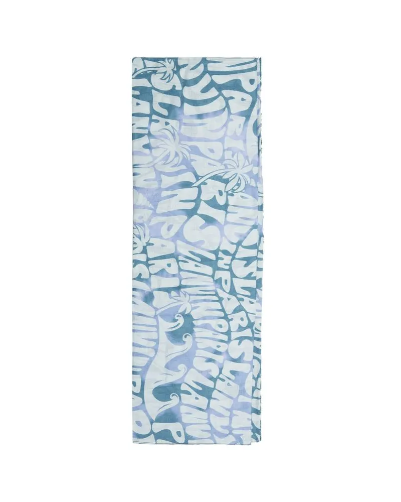 Lanvin Women's Scarf Dark Teal Wool Accessories Dark