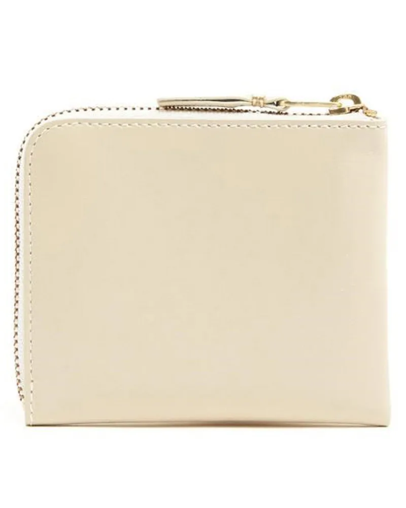 Comme des Garçons Women's Beige Cowhide Cardholder Accessory Beige