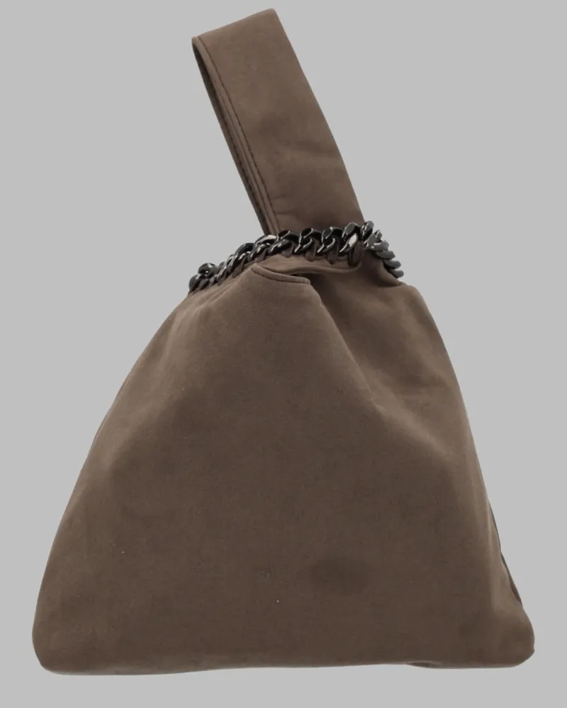 Stella McCartney Falabella Nylon Top Handle Bag — Beige Beige