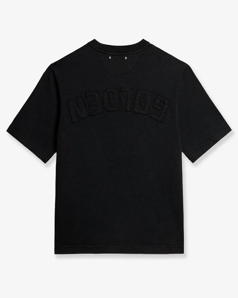 Golden Goose Men's T-Shirt Cotton Black T-Shirts And Polos Black