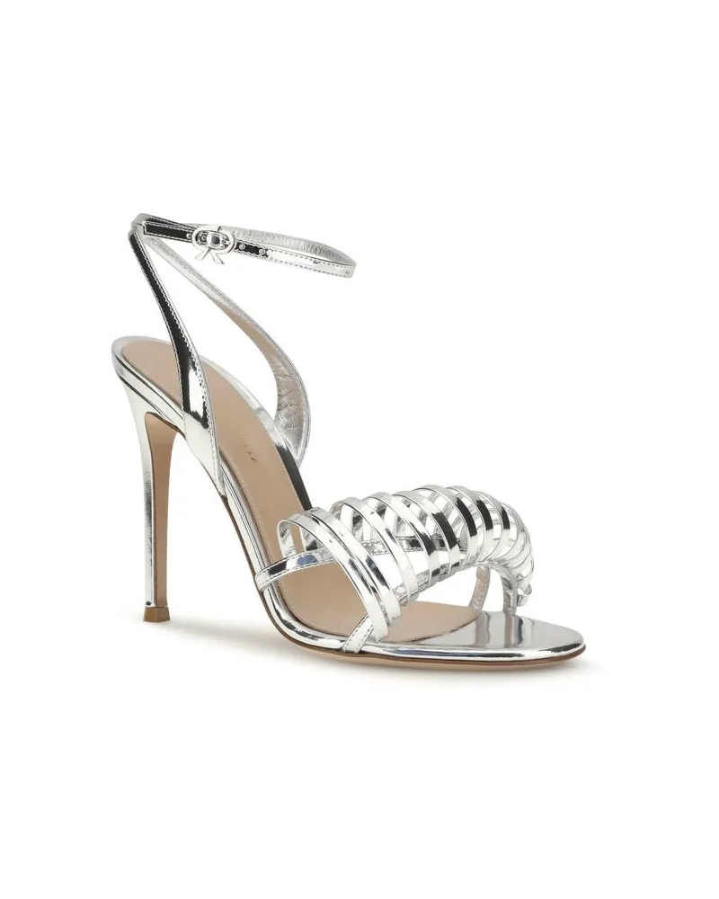 Gianvito Rossi Metarge Sandal — Silver Silver
