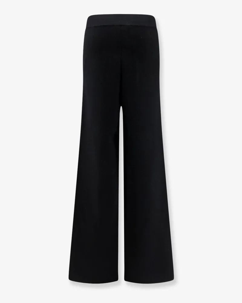 Max Mara Women's Knitted Trousers Mxmbaldo Black Wool Black