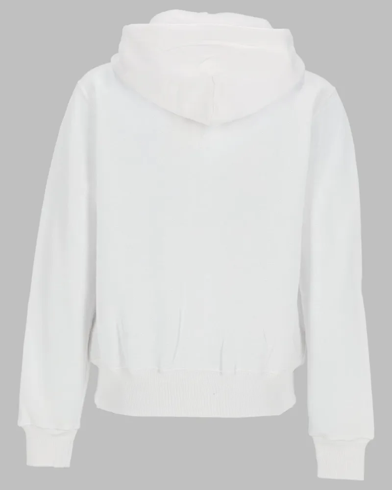 Ralph Lauren Zip-Up Cotton Blend Sweatshirt — White White