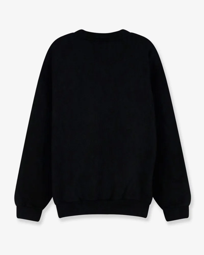 Balenciaga Men's Sweatshirt Cotton Black Sweatshirts Sweater Black
