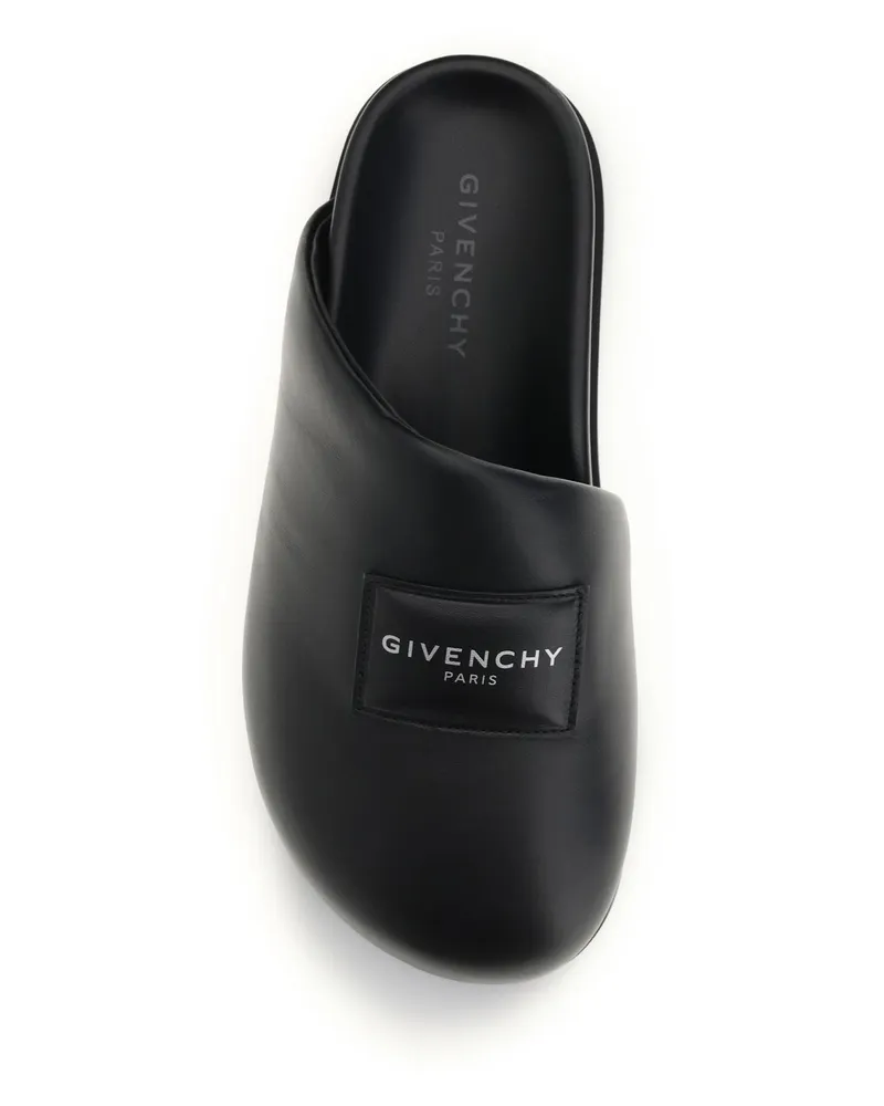 Givenchy Women's Leather Mules Black Calf Sandal Black